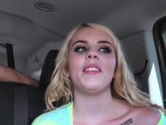 Small tits teen rides strangers big cock